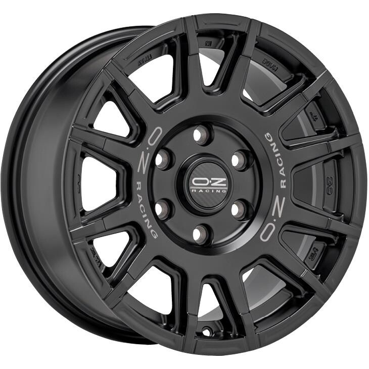 Alloy Wheel OZ Racing Rally Legend Matt Black + Dark Lettering 8x17" 6x120 ET35 middle hole 74.6