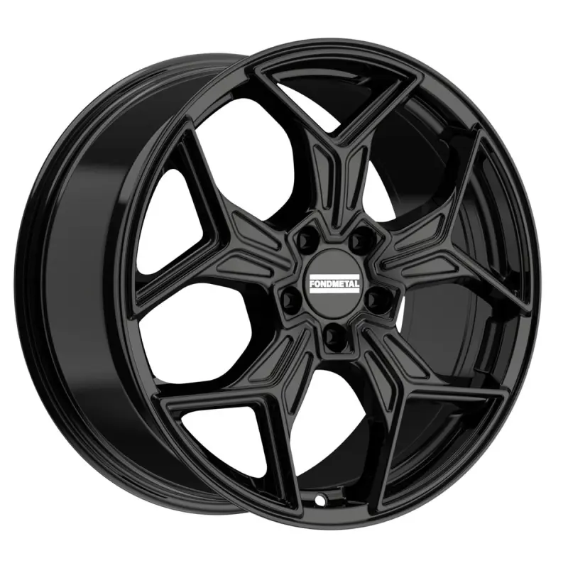 Литой диск Fondmetal Taranis Glossy черный 8x18" 5x112 ET34 центральное отверстие 66.6