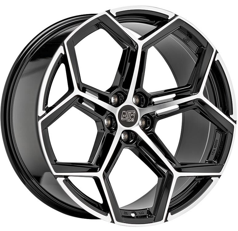 Valuvelg MSW 53 Gloss Black Full poleeritud 10.5x22" 5x112 ET19 Keskava 66.6