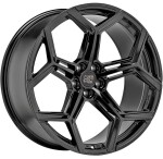 Литой диск MSW 53 Gloss черный 10.5x22" 5x112 ET19 центральное отверстие 66.6