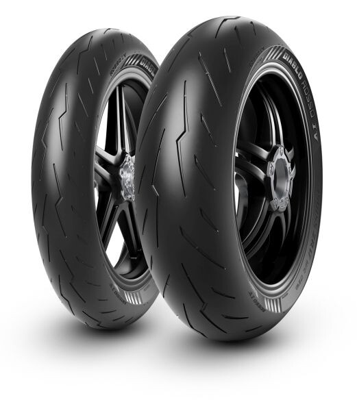 motorcycle road tyre pirelli 160/60zr17 tl 69w diablo rosso iv rear