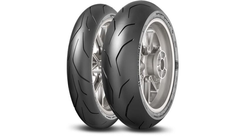 motorcycle road tyre dunlop 190/55zr17 tl 75w sportsmart tt rear