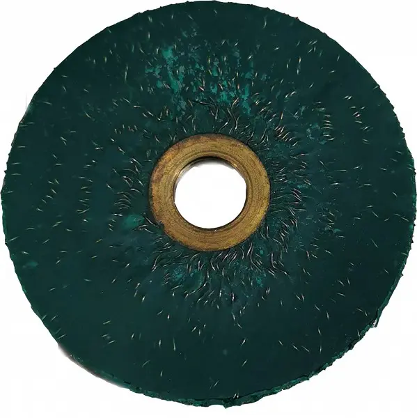 щетка диск. резина/сталь. 3" (75x6.6). отверстиe 12.7mm. 10000 обор./мин для шин rem.работ