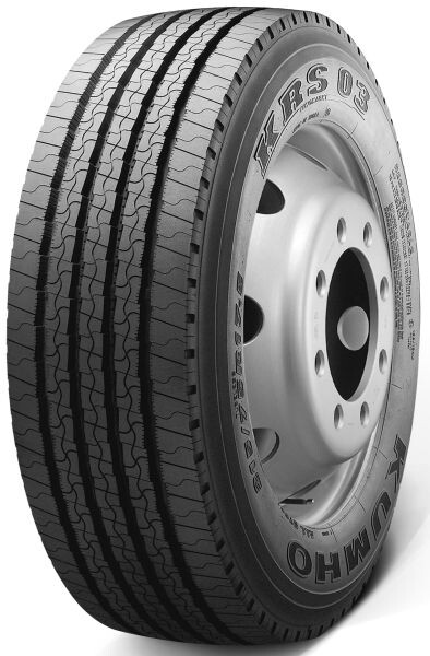 1660113, KRS03, KUMHO, Truck tyre, Regional, Front, 3PMSF, 132/130M, labels: fuel efficiency class - E, wet grip class - B, rolling noise and resistance measuring class - 73 dB (B) snow grip - Yes, ic