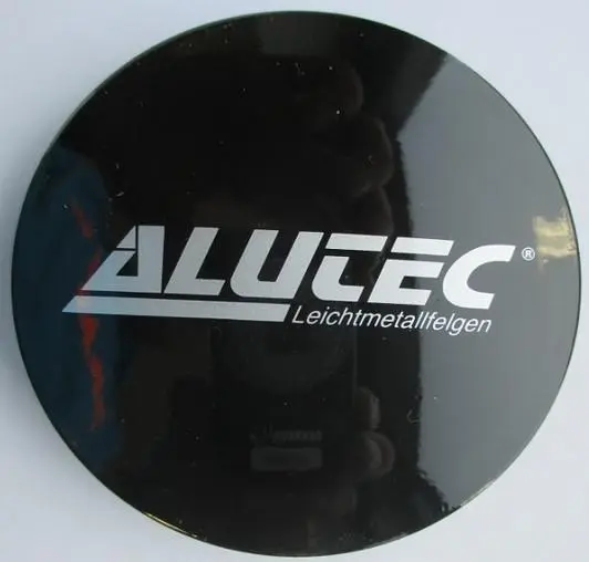 Alutec Wheel Cap 60mm черный with Silver lettering N23 9N23ALUTEC-SW