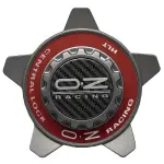 OZ Racing Wheel Cap 81210323 M668 Grey/Red