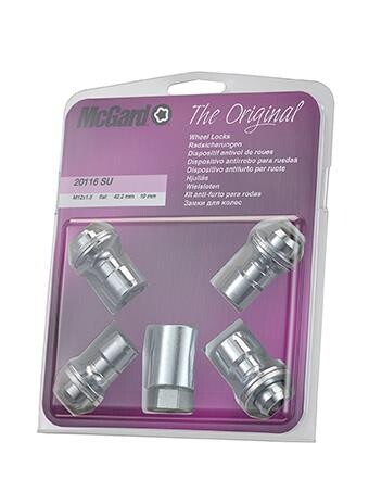 McGard Security mutrid M12x1.5 42.2 19mm Hex Flat (20116SU)