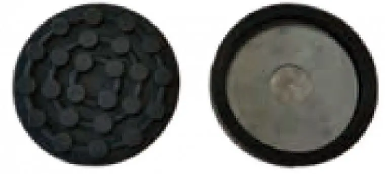 rubber pad to lifter round 123/108mm, thickness 10mm italmatic
