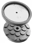 rubber pad met. plaadiga, to lifter round 120/110mm, thickness 4mm