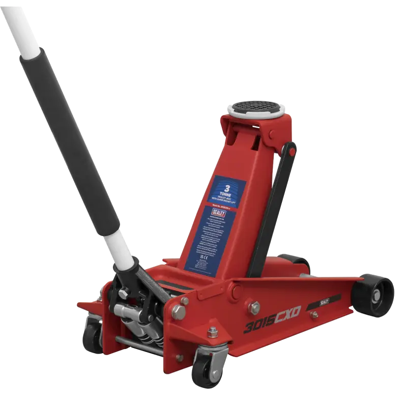 mobile hydraulic lifting jack, lifting capacity: 3000kg, minimum lifting height 132 mm, maximum lifting height: 472 mm, mobile, kolbide number: 2