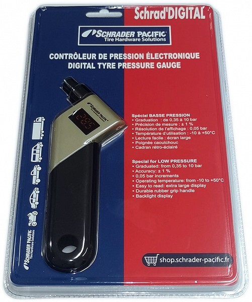 Давление шин Mанометр шин digi 0.35-10 bar. schrader