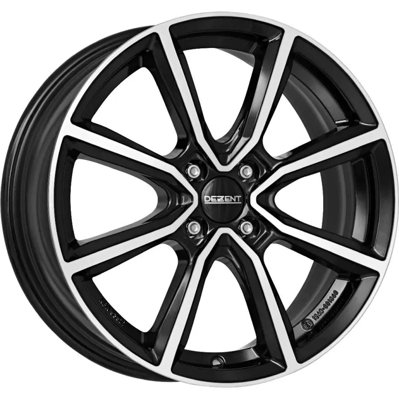 Литой диск Dezent TN dark черный/polished 6x16" 4x100 ET50 центральное отверстие 54.1