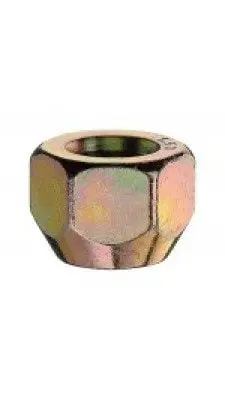 гайка m12x1,50/16/21 (открытый, для стального диска, p16, ch21) желтый, оцинкованный конус 60° DMTSB