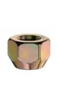mutter m12x1,50/16/21 (avatud, plekkveljele, p16, ch21) Kollane, tsingitud koonus 60° DMTSB