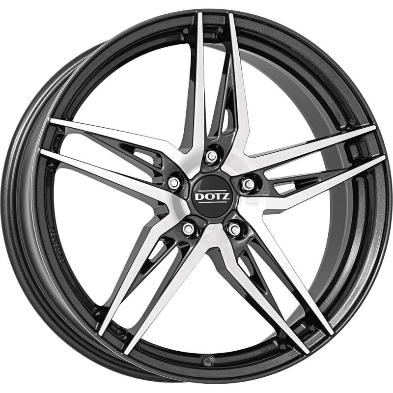 Литой диск Dotz Interlagos dark Gunmetal/polished 7.5x18" 5x100 ET51 центральное отверстие 57.1