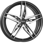 Alloy Wheel Dotz Interlagos dark Gunmetal/polished 7.5x18" 5x100 ET51 middle hole 57.1