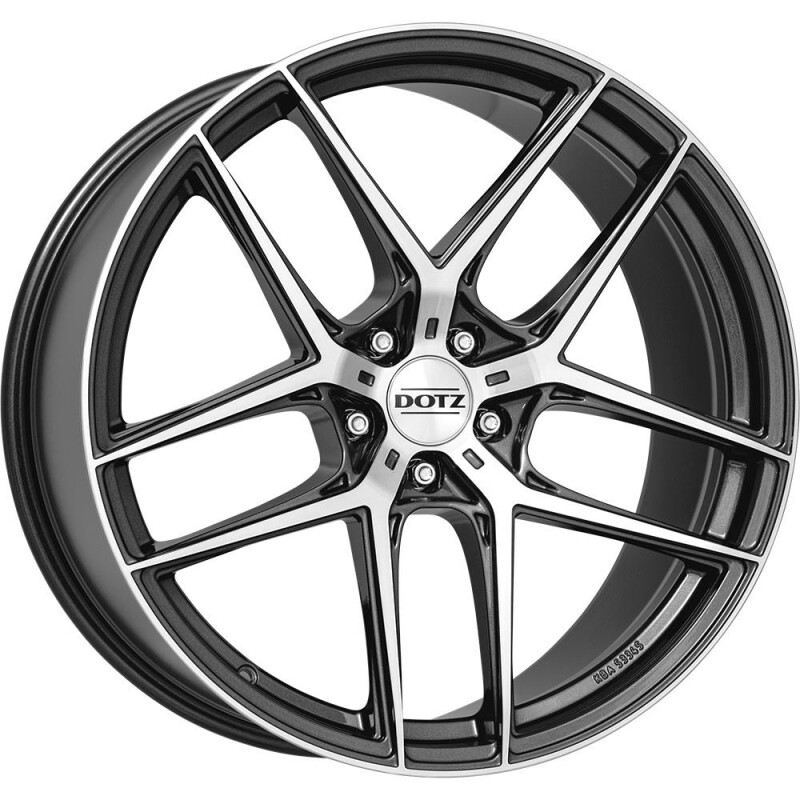 Литой диск Dotz LagunaSeca dark Gunmetal/polished 9x20" 5x120 ET30 центральное отверстие 72.6