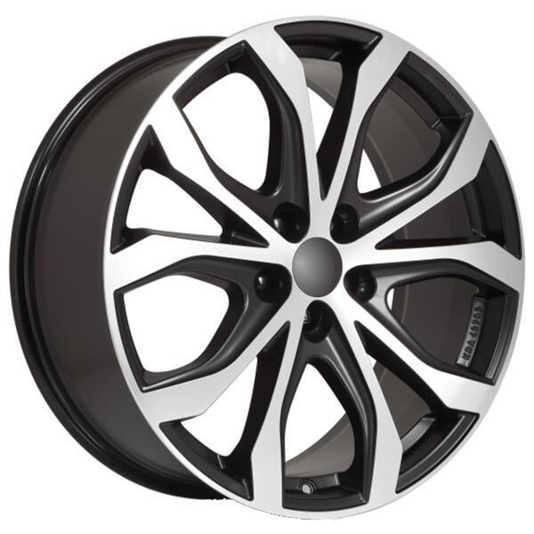 Литой диск Alutec W10X racing-черный frontpolished 8x18" 5x114.3 ET40 центральное отверстие 70.1