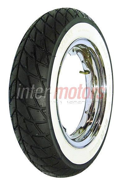 [3001573158000] motorolleri rehv motoroller / mopeed MITAS 3.50-10 TL 51P MC20 MONSUM esimene - tagumine WW (valge BOK)
