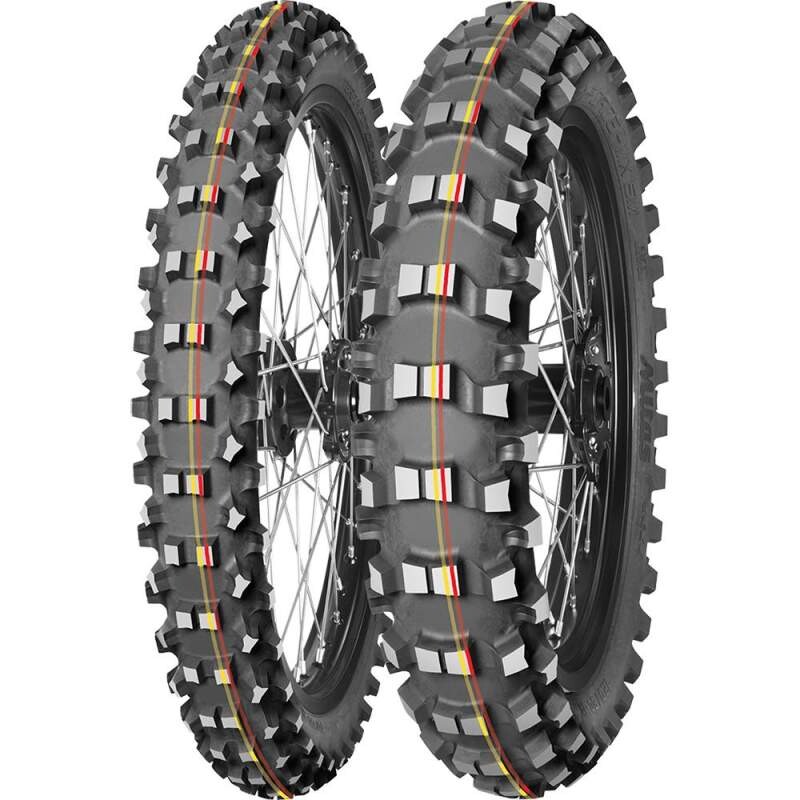 шина для мотоцикла 70/100-17 Mitas TERRA FORCE-MX SM 40M TT CROSS MID SOFT Front SOFT TO MEDIUM red & yellow NHS