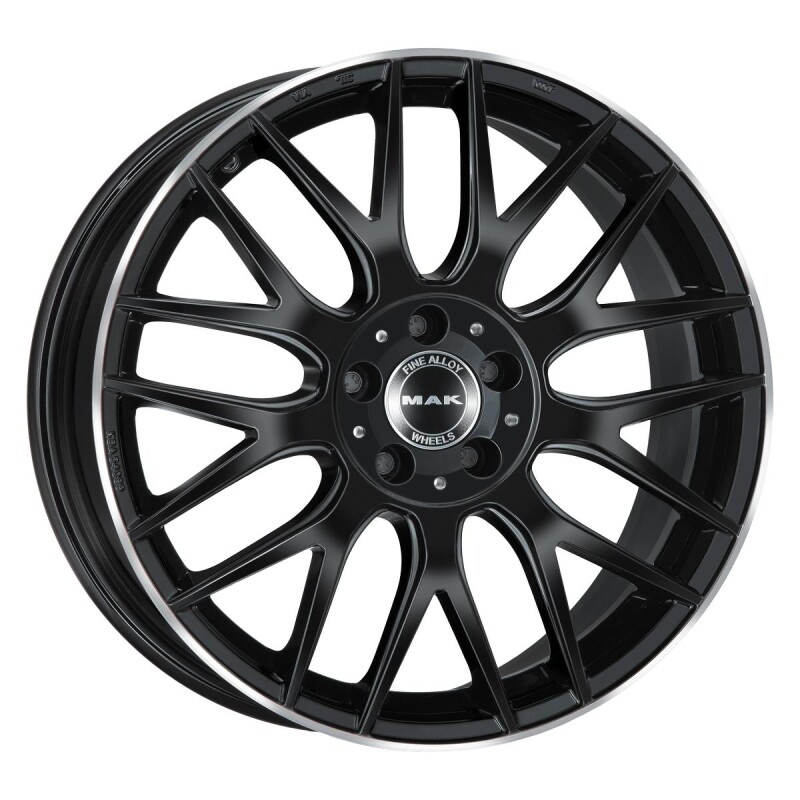 Alloy Wheel MAK Arrow Gloss Black Mirror Ring 8x19" 5x112 ET20 middle hole 66.6