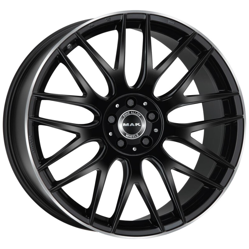 Литой диск MAK Arrow-D Gloss черный зеркало Ring 9.5x20" 5x112 ET43 центральное отверстие 66.6