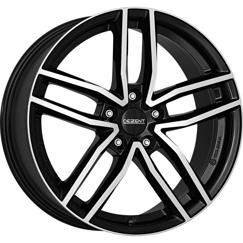 Литой диск Dezent TR dark черный/polished 7x17" 5x100 ET35 центральное отверстие 57.1
