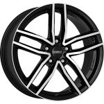 Alloy Wheel Dezent TR dark Black/polished 7x17" 5x100 ET35 middle hole 57.1