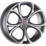 Alloy Wheel MAK Lario Gun Met-Mirror Face 7.5x17" 5x110 ET31 middle hole 65.1