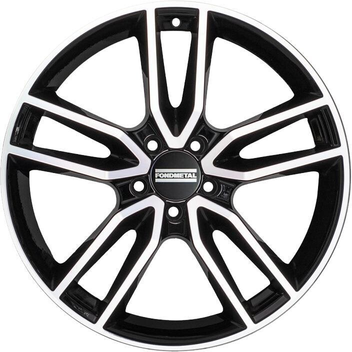 Alloy Wheel Fondmetal Koros Glossy Black Machined 9x19" 5x112 ET44 middle hole 66.6