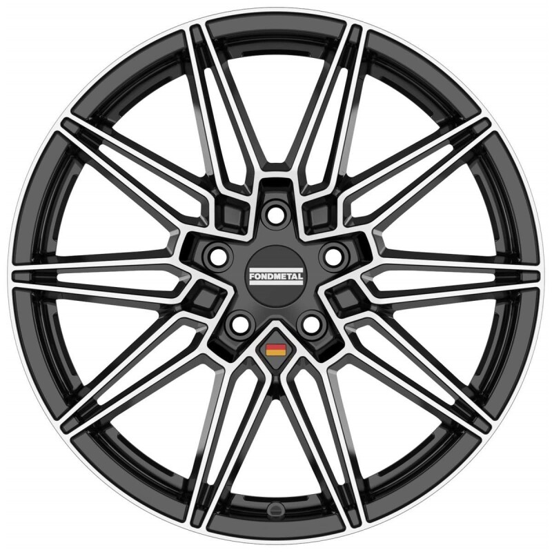 Valuvelg Fondmetal Thoe Glossy Black Machined 8x19" 5x112 ET26 Keskava 66.6