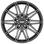 Alloy Wheel Fondmetal Thoe Glossy Black Machined 8x19" 5x120 ET29 middle hole 72.6