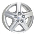 Alloy Wheel Alutec Grip Silver T, 160x6.5 5x130 ET66 middle hole 89
