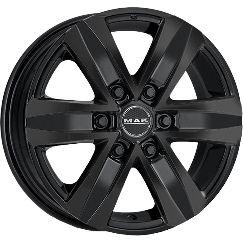 Alloy Wheel MAK Stone 6 Gloss Black 8x18" 6x139.7 ET15 middle hole 106