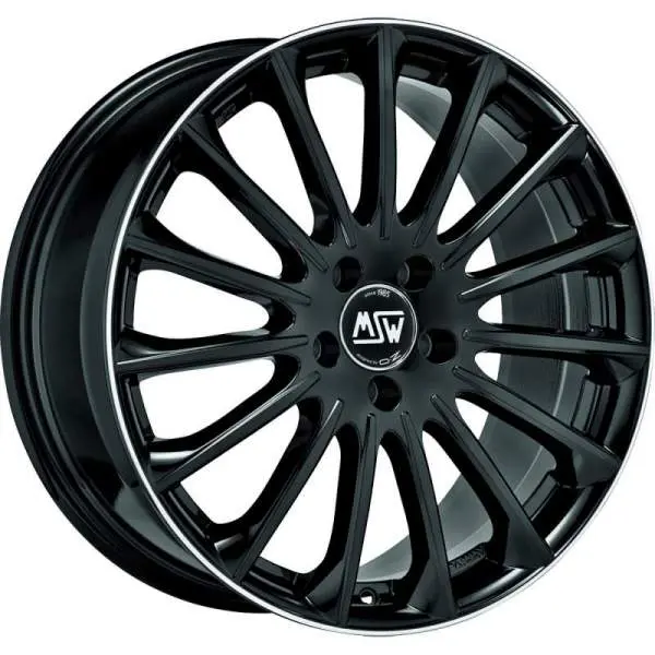 Литой диск MSW 30 Gloss Blk Pol Lip, 18x7.5 5x114.3 ET40 центральное отверстие 73