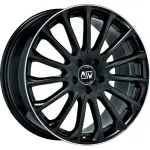 Alloy Wheel MSW 30 Gloss Blk Pol Lip, 18x7.5 5x114.3 ET40 middle hole 73