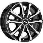 Alloy Wheel MSW 48 Van Black Polished, 16x6.5 5x130 ET55 middle hole 89
