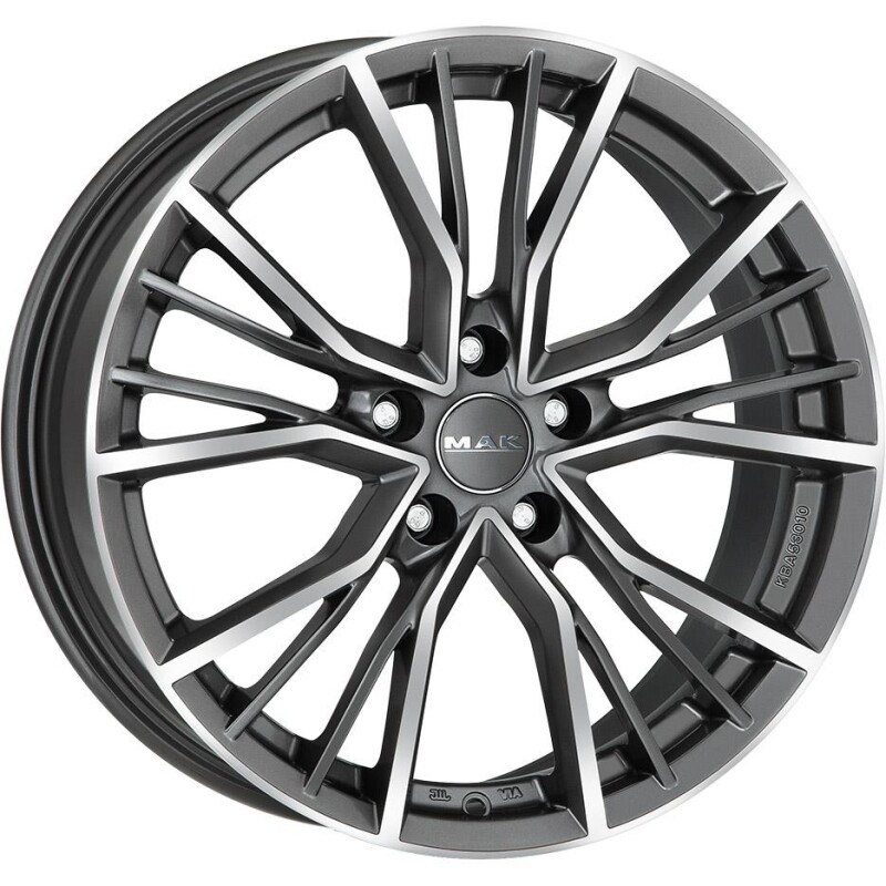 Alloy Wheel MAK Union Gun Met-Mirror Face 9.5x21" 5x112 ET25 middle hole 66.6