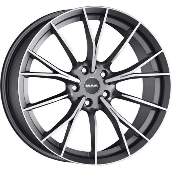 Alloy Wheel MAK Fabrik Gun Met-Mirror, 18x9.0 5x112 ET40 middle hole 66