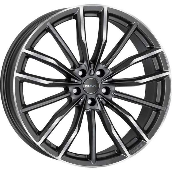 Alloy Wheel MAK Rapp Gun Met-Mirror, 20x10.0 5x120 ET40 middle hole 74