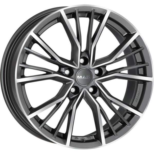 Alloy Wheel MAK Union Gun Met-Mirror, 20x8.5 5x112 ET20 middle hole 66