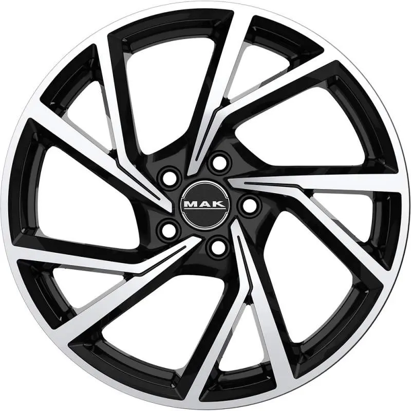 Alloy Wheel MAK Kassel Black Mirror, 18x7.5 5x114.3 ET38 middle hole 76