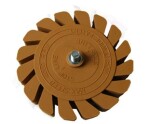 SEGMENT rubber disc from wheel adhesive residues for removal KEERMESAVAGA