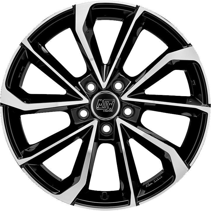 Alloy Wheel MSW 42 Gloss Black Full Polished 8x18" 5x112 ET40 middle hole 73.1