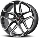 Alloy Wheel Momo RF-04 Matt Black Polished 9x20" 5x108 ET43 middle hole 63.4