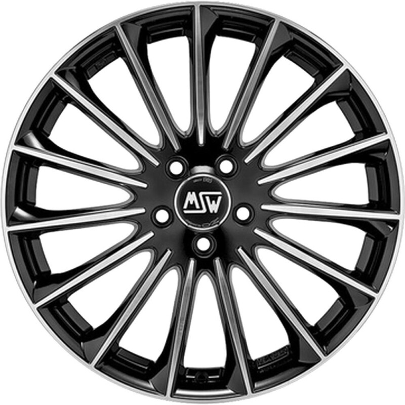 Литой диск MSW 30 Gloss черный Full Polished 8.5x19" 5x112 ET38 центральное отверстие 73.1