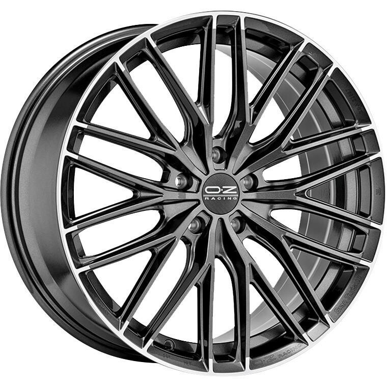 Литой диск OZ Racing Gran Turismo HLT Star Graphite Diamond Lip 8.5x20" 5x112 ET40 центральное отверстие 75