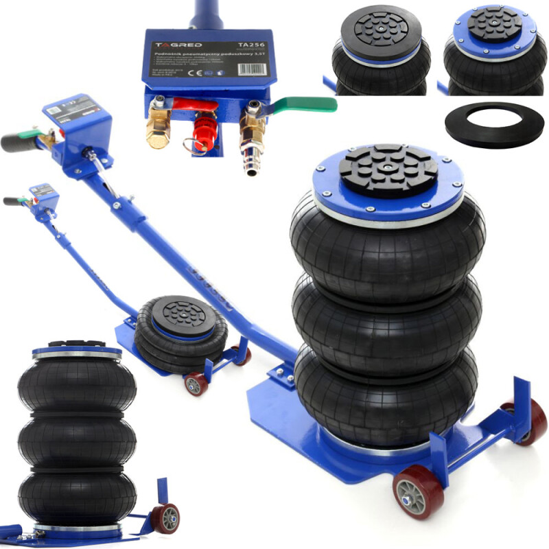 3.5t pneumatic lift, height 15-41cm, "snowman"