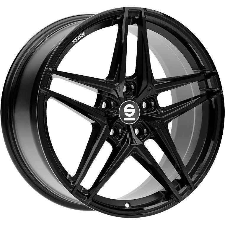 Alloy Wheel Sparco Record Gloss Black 8.5x19" 5x120 ET35 middle hole 72.6