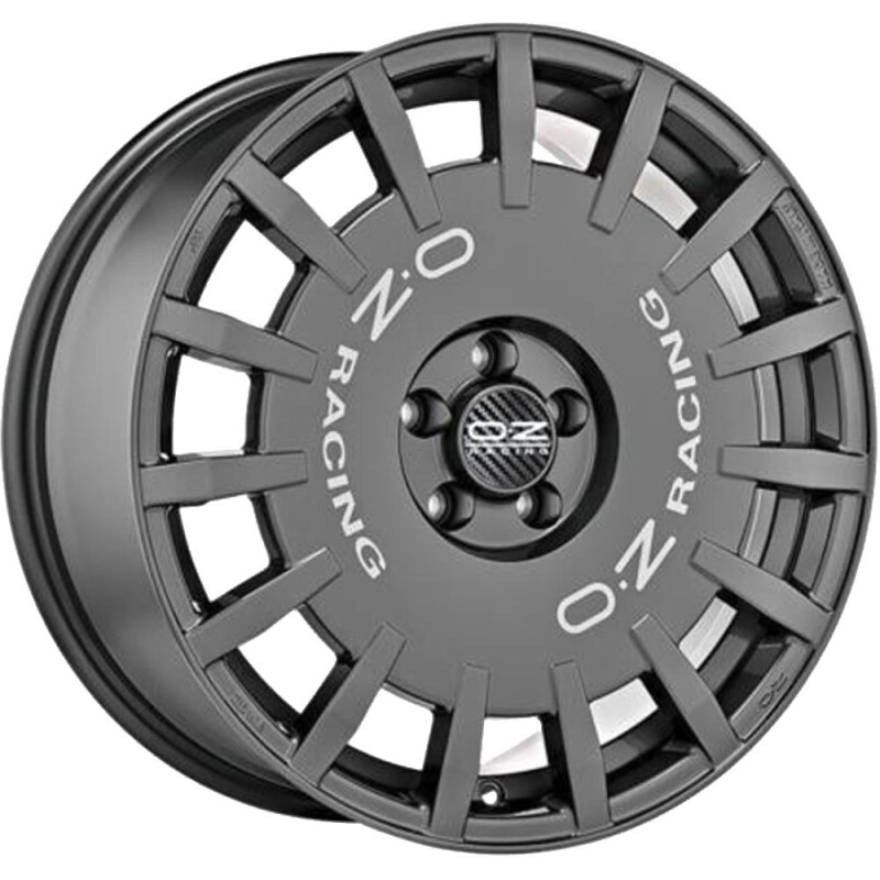Alloy Wheel OZ Racing Rally Racing Dark Graphite Silver Lettering 7x17" 5x114.3 ET45 middle hole 75